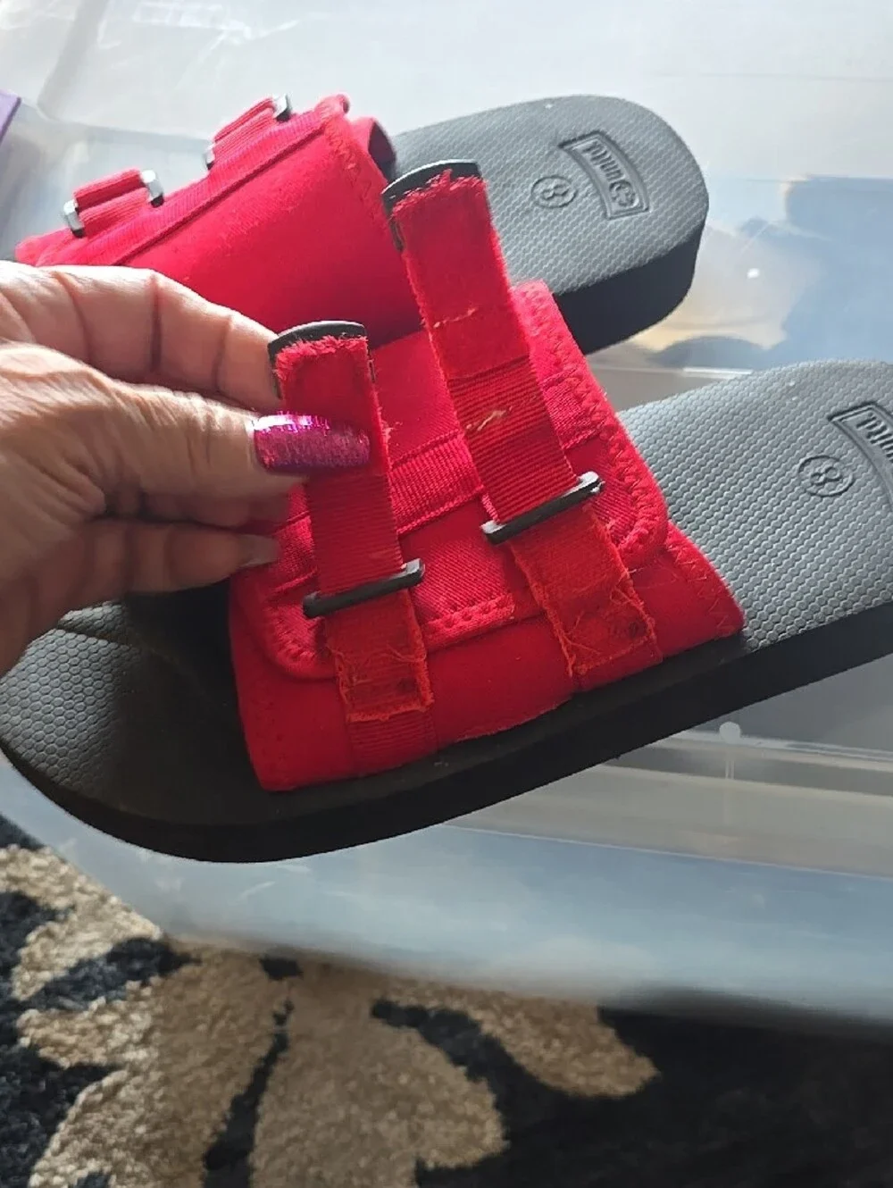 Ecko Unlimited Red Men's Slide Sandals